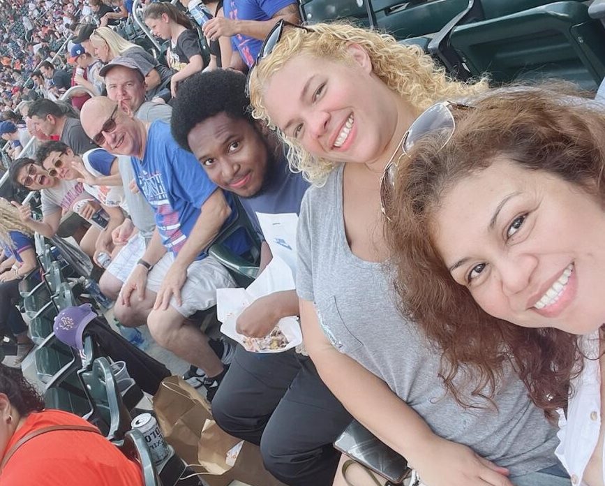 Our Finance Team enjoying a Mets game.