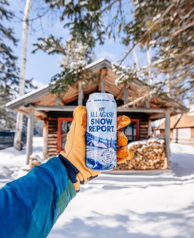 The forecast is calling for an accumulation of festive beers in your fridge. Coming in at 8.6% ABV, Snow Report is @allagashbrewing’s celebratory saison brewed with local wildflower honey. In it, you’ll find balanced notes of melon, green apple, and a touch of honey.