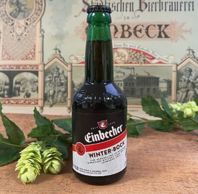Einbecker Winter-Bock Doppelbock

Amber red in color, the malty character of this beer comes through with notes of chocolate, molasses and dark fruits. Starts with a malt sweetness that's perfectly balanced by German hops.